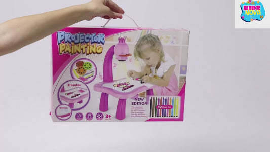 3 in 1 LED Projector Drawing Table| Drawing Projector Table for Kids, Trace and Draw, Drawing Board Giraffe with Light & Music, Child Smart Projector Sketcher Erasable Doodle Board Educational Toys for  Girls Boys Toddlers